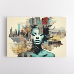 Scenic Watercolour Women 5 Fusion Collage Wall Art