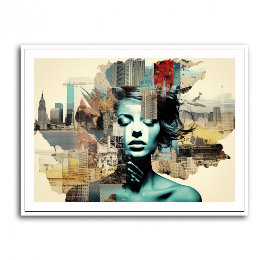 Scenic Watercolour Women 5 Fusion Collage Wall Art Scenic Watercolour Women 5 Fusion Collage Wall Art