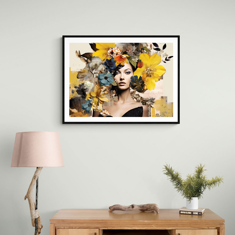 Flowers & Butterfly Women 4 Fusion Collage Wall Art Flowers & Butterfly Women 4 Fusion Collage Wall Art