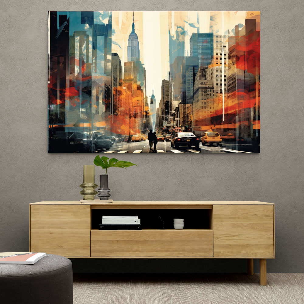 Urban City Fusion Collage Wall Art