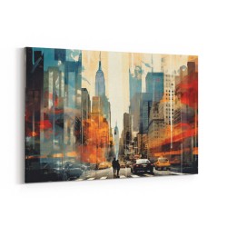 Urban City Fusion Collage Wall Art