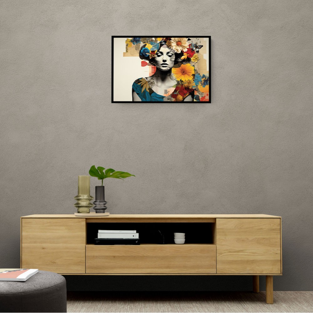 Flowers & Butterfly Women 9 Fusion Collage Wall Art Flowers & Butterfly Women 9 Fusion Collage Wall Art