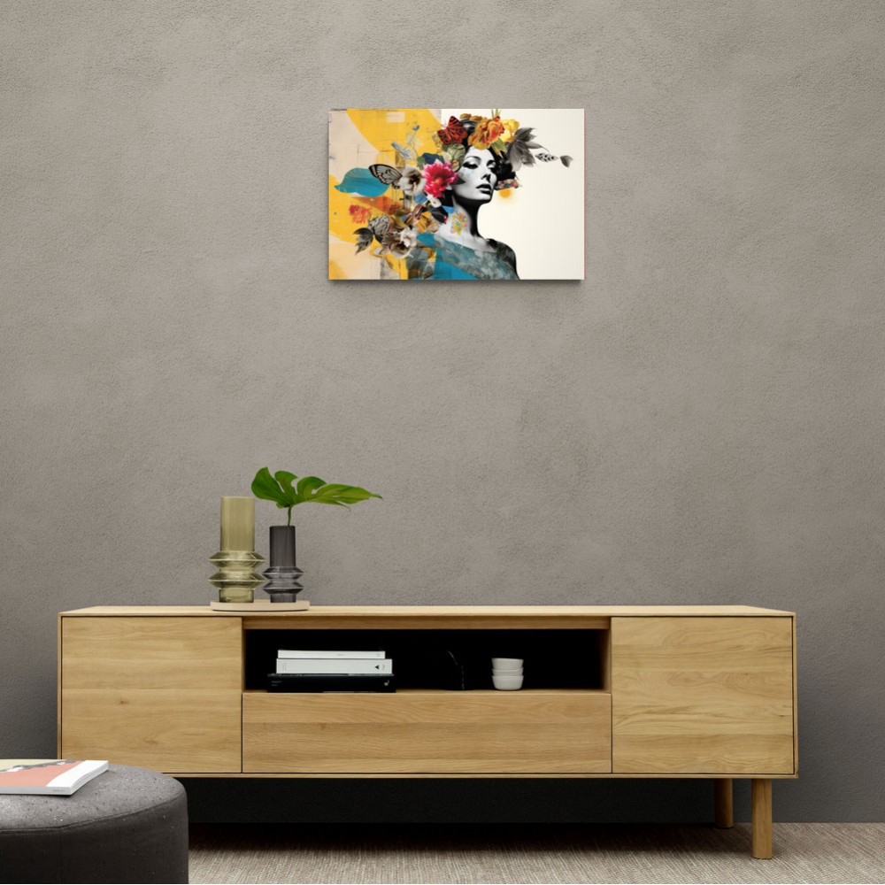 Flowers & Butterfly Women 14 Fusion Collage Wall Art Flowers & Butterfly Women 14 Fusion Collage Wall Art