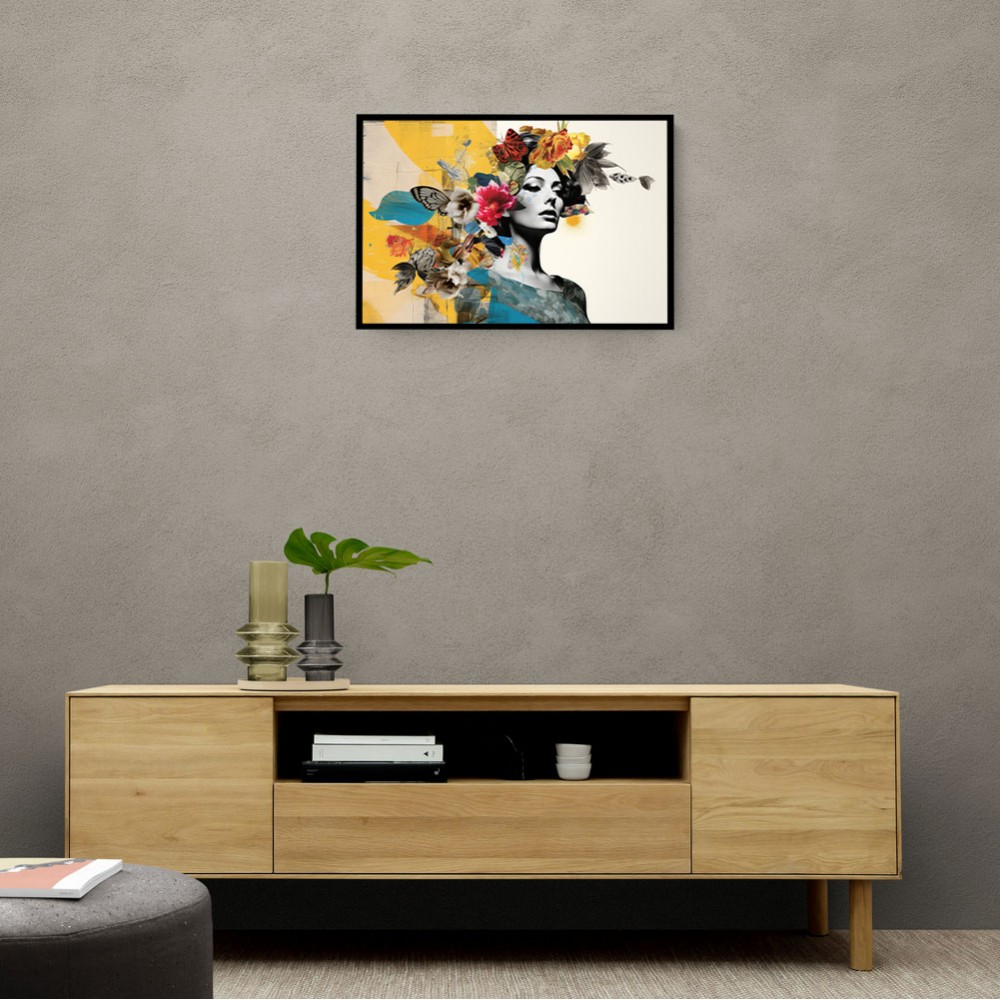 Flowers & Butterfly Women 14 Fusion Collage Wall Art Flowers & Butterfly Women 14 Fusion Collage Wall Art