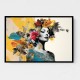 Choose Product Type:: Framed Canvas Flowers & Butterfly Women 14 Fusion Collage Wall Art