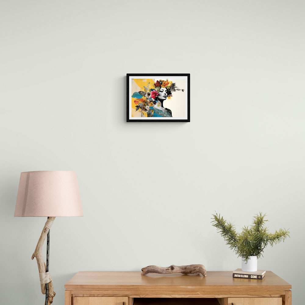 Flowers & Butterfly Women 14 Fusion Collage Wall Art Flowers & Butterfly Women 14 Fusion Collage Wall Art