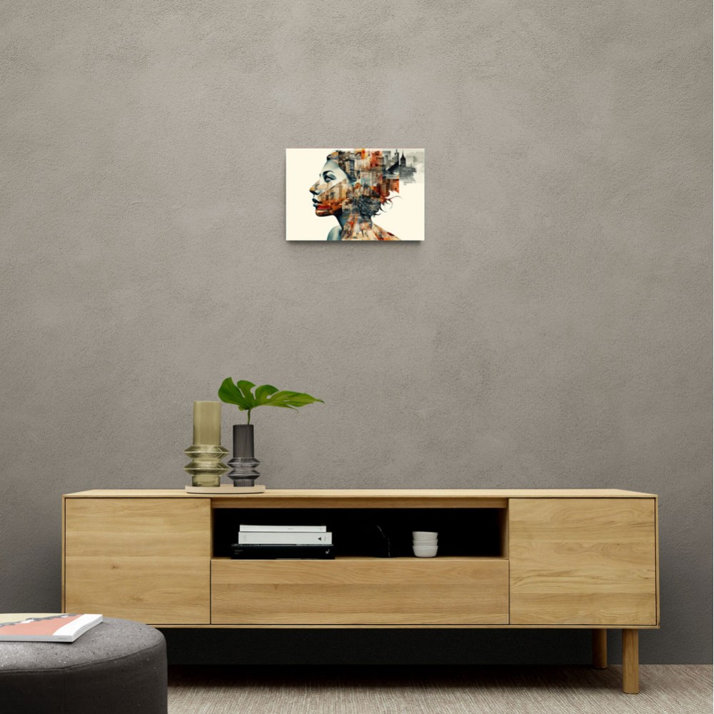 Urban Woman 3 Fusion Collage Wall Art Urban Woman 3 Fusion Collage Wall Art