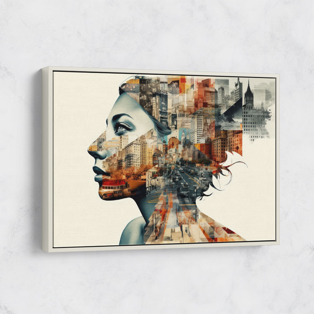 Urban Woman 3 Fusion Collage Wall Art Urban Woman 3 Fusion Collage Wall Art