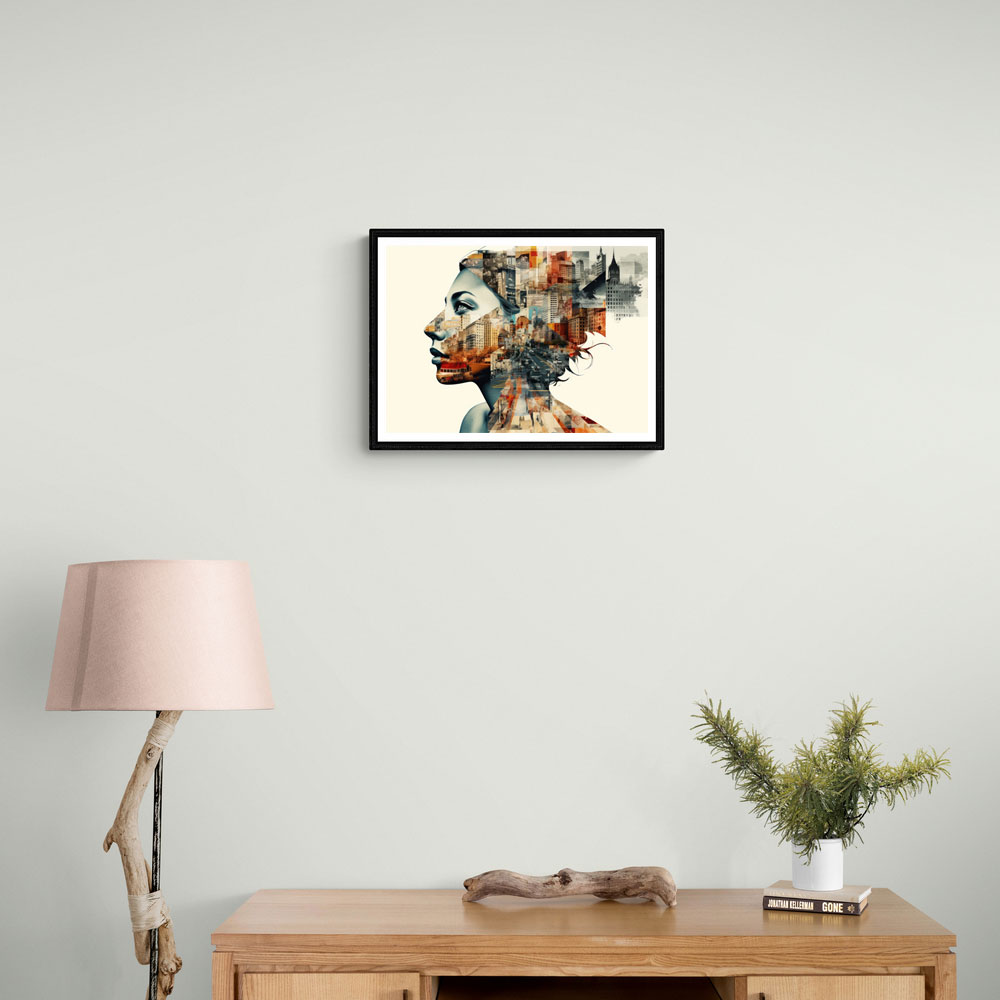 Urban Woman 3 Fusion Collage Wall Art Urban Woman 3 Fusion Collage Wall Art