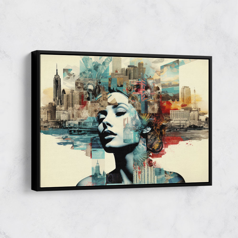 Urban Woman 4 Fusion Collage Wall Art