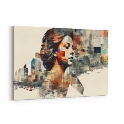 Urban Woman 5 Fusion Collage Wall Art