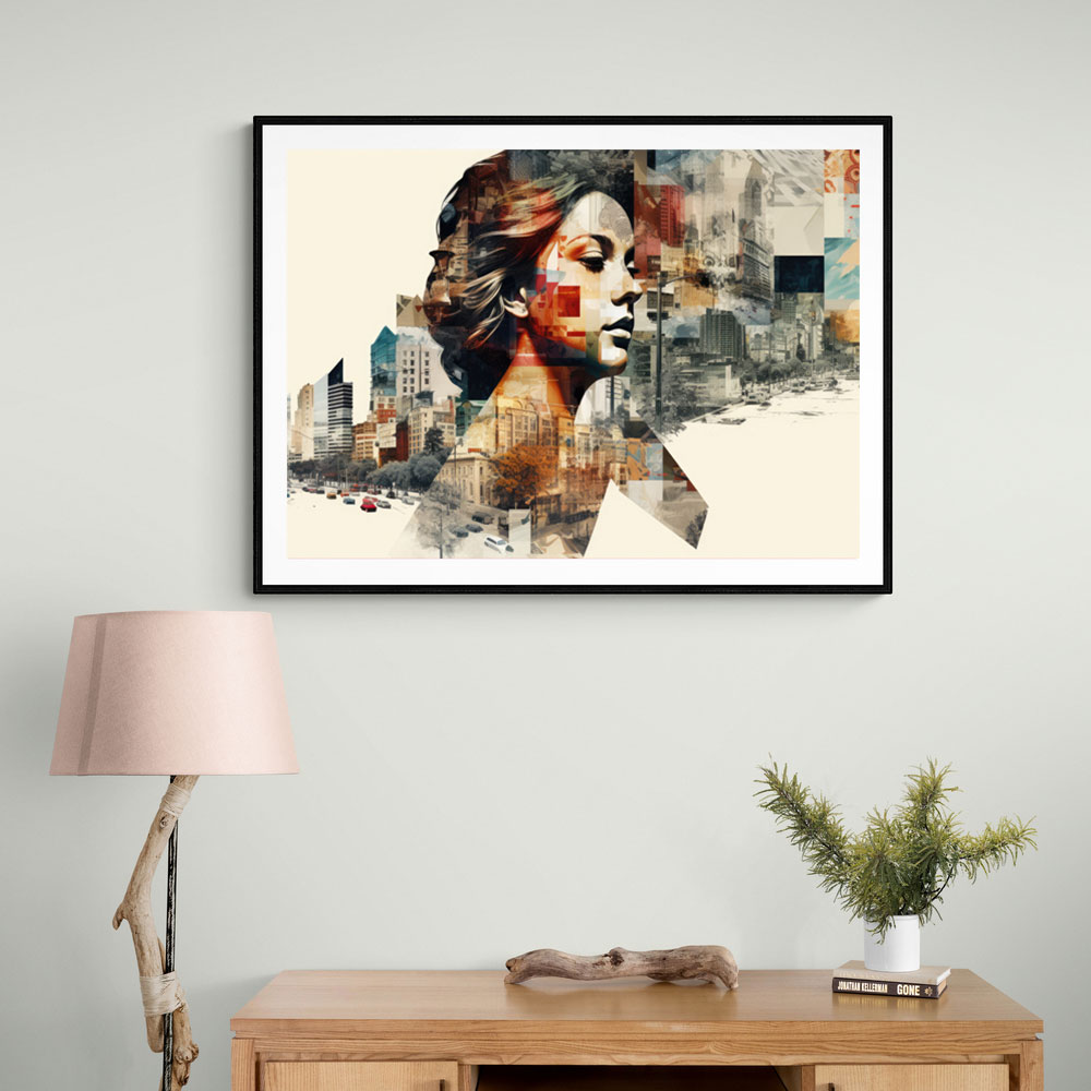Urban Woman 5 Fusion Collage Wall Art Urban Woman 5 Fusion Collage Wall Art