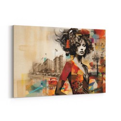 Urban Woman 8 Fusion Collage Wall Art
