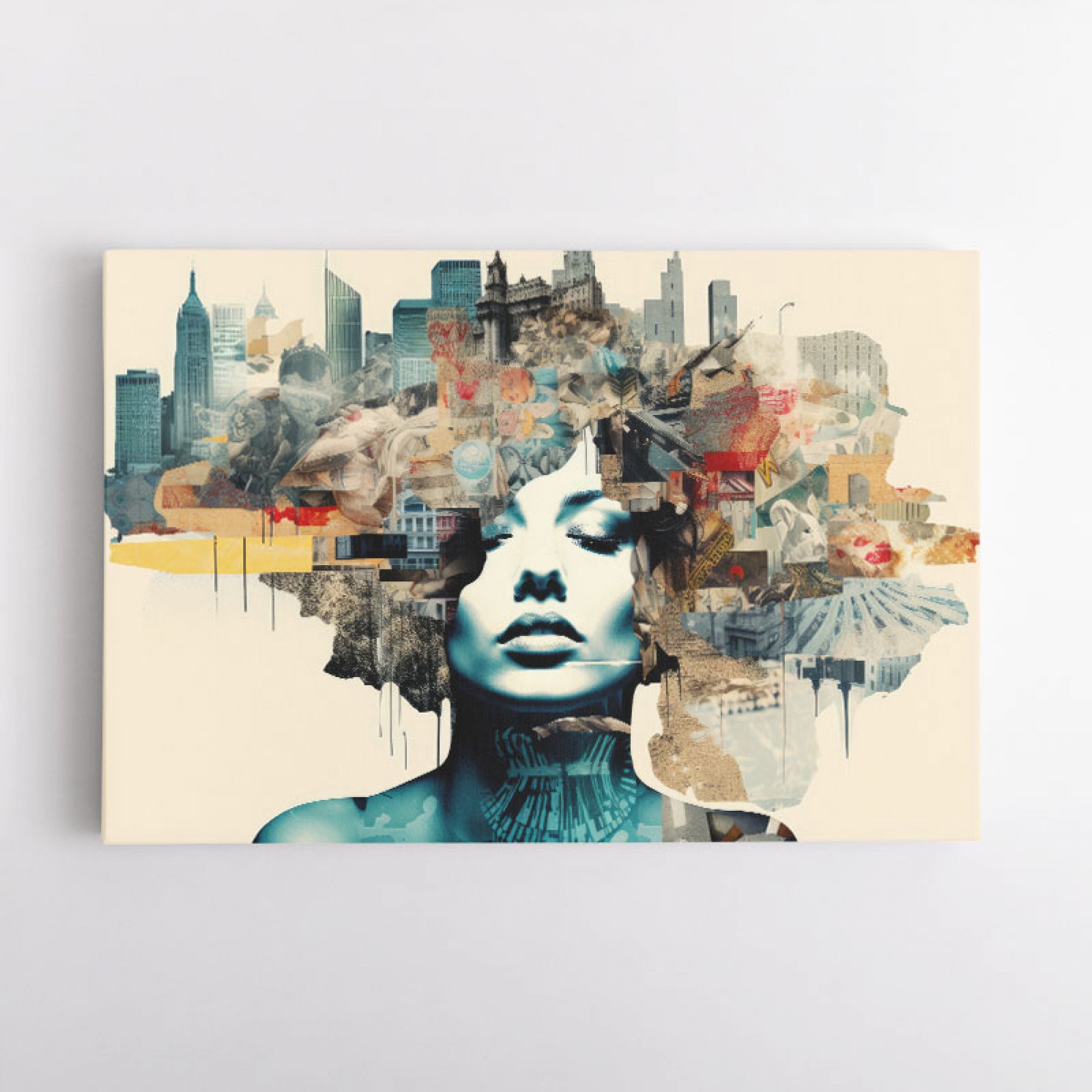Urban Woman 9 Fusion Collage Wall Art