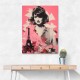 Lady Eiffel Retro Pink Collage