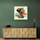 Beauty With Flowers Collage Wall Art