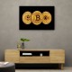 Crypto Coins On Black Wall Art