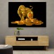 Golden Crypto Bull Wall Art