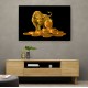 Golden Crypto Bull Wall Art