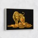 Golden Crypto Bull Wall Art