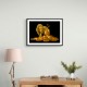 Golden Crypto Bull Wall Art