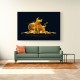 Bitcoin Golden Bull Wall Art