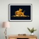 Bitcoin Golden Bull Wall Art