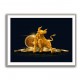 Bitcoin Golden Bull Wall Art