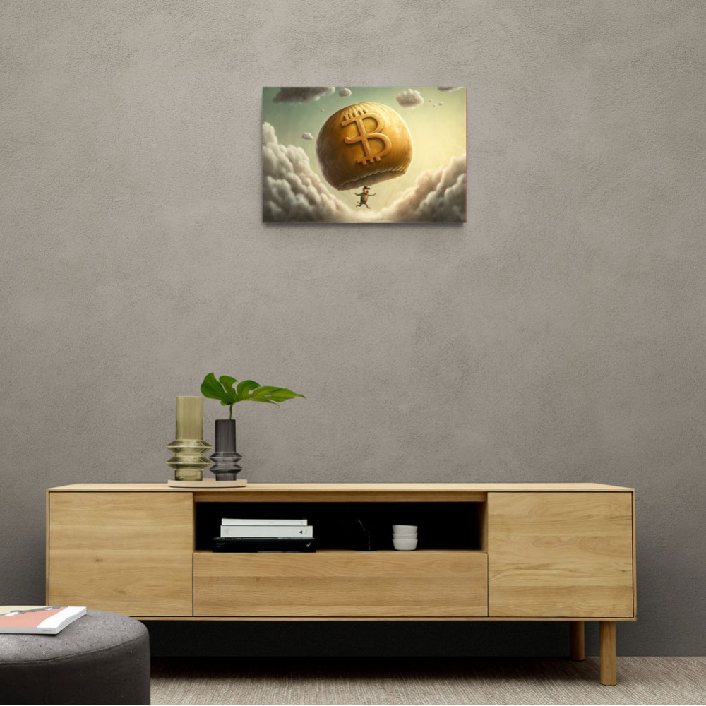 Bitcoin Parachute Wall Art