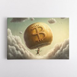 Bitcoin Parachute Wall Art