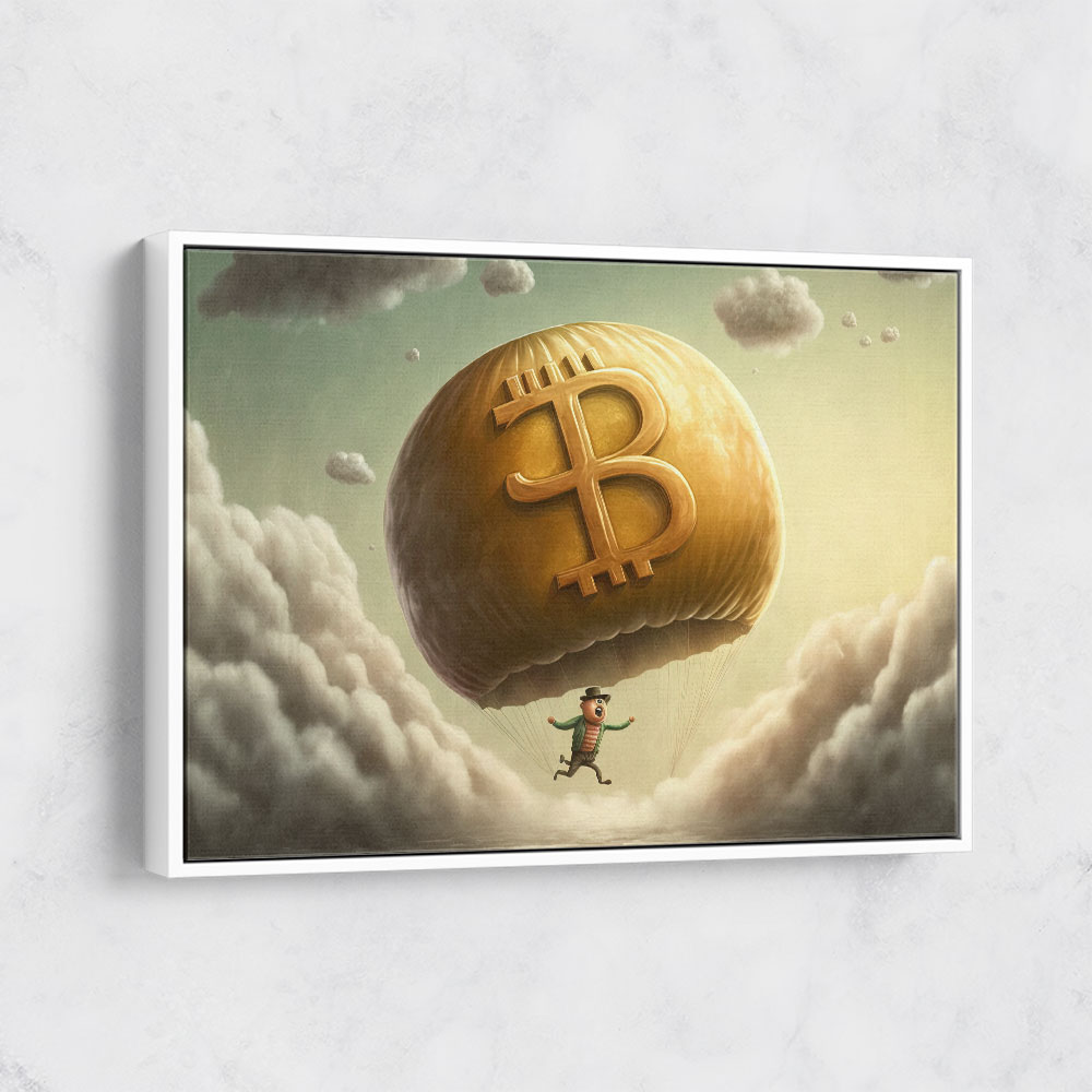 Bitcoin Parachute Wall Art