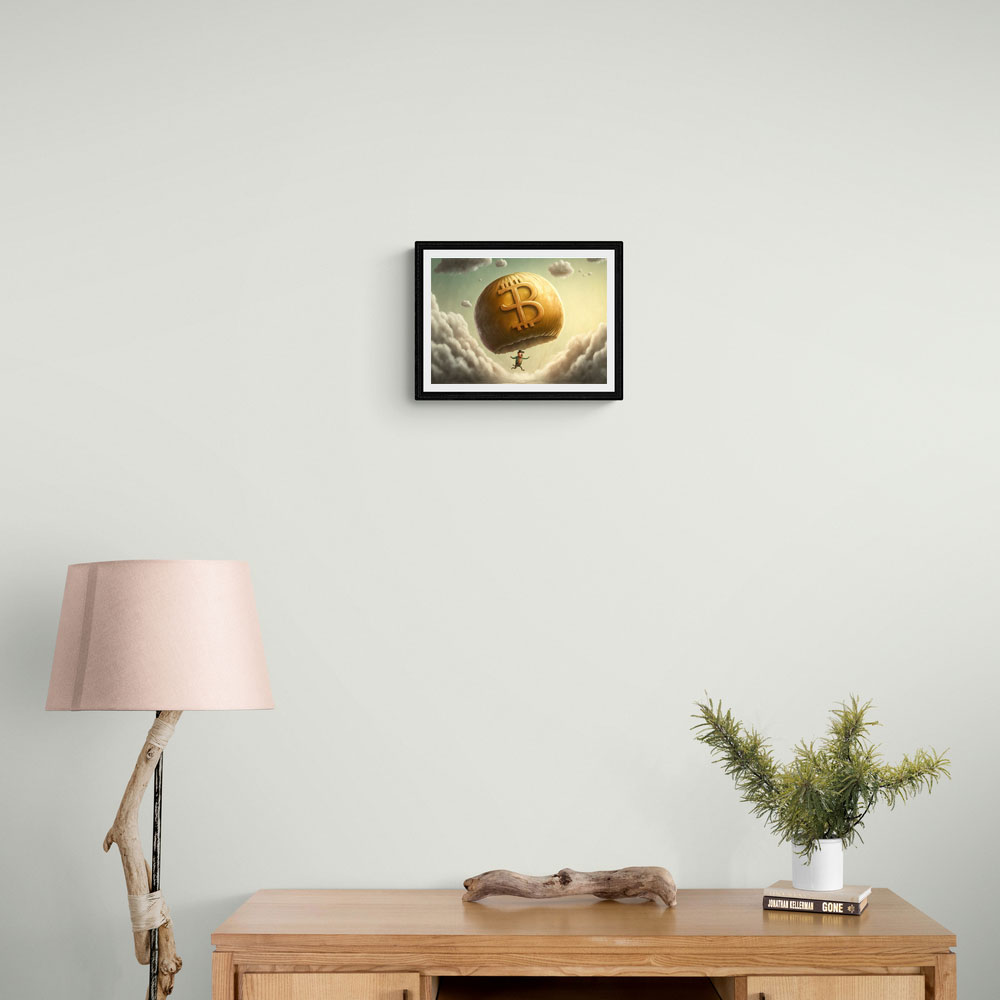 Bitcoin Parachute Wall Art