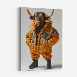 Bitcoin Bull 2 Wall Art