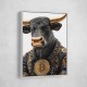 Bitcoin Black Bull Wall Art Bitcoin Black Bull Wall Art