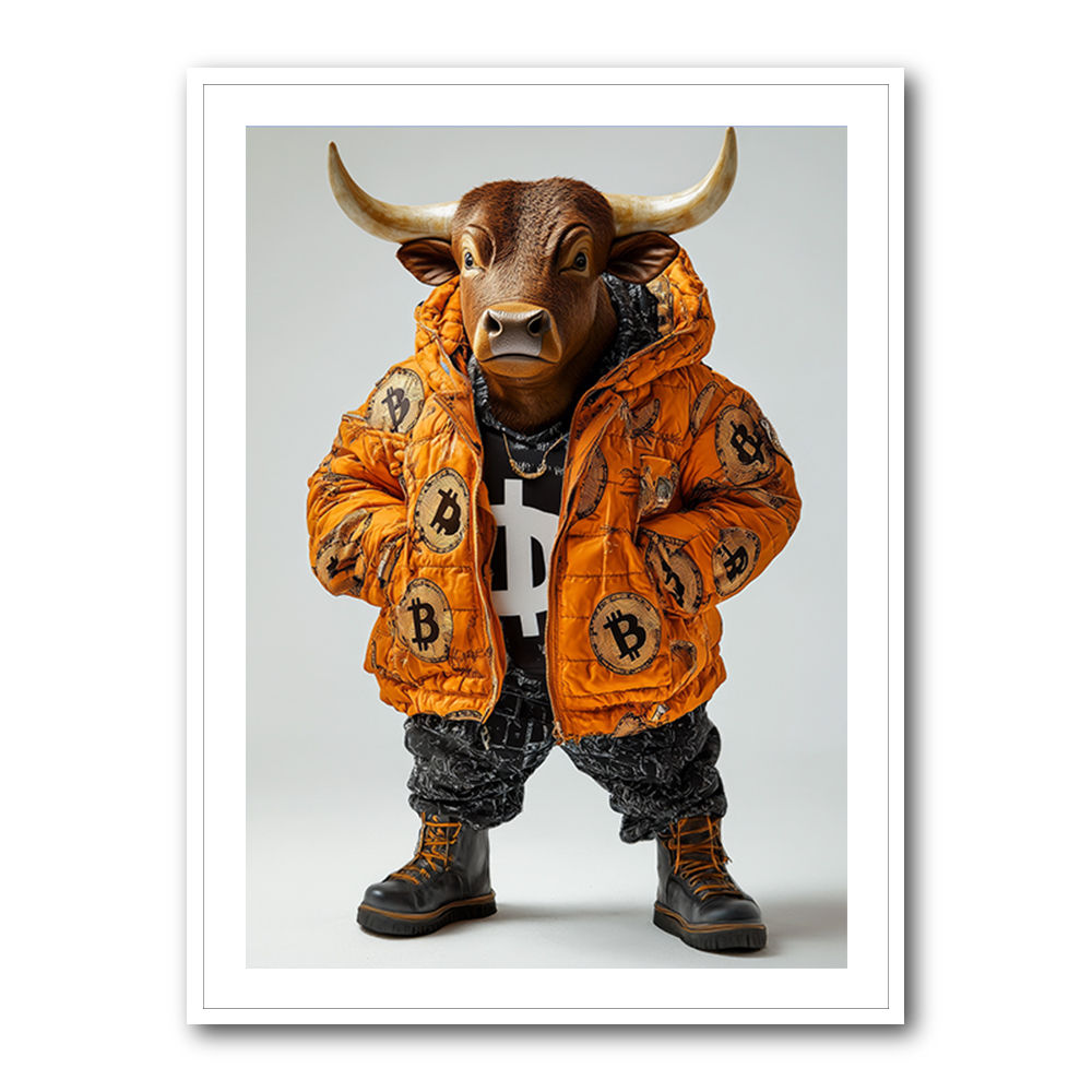 Bitcoin Black Bull 6 Wall Art Bitcoin Black Bull 6 Wall Art