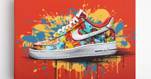 Nike air force 1 artwork top