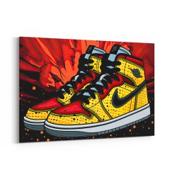 Air Jordan 5 Graffiti Wall Art