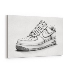 Air Force 1 Sketch Style Sneaker Wall Art