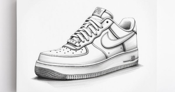 Nike air force 1 and blazer sketch feature scribbled stylings shop