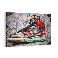 Air Jordan 10 Graffiti Wall Art