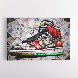 Air Jordan 10 Graffiti Wall Art