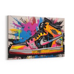 Air Jordan 11 Graffiti Wall Art