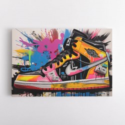 Air Jordan 11 Graffiti Wall Art