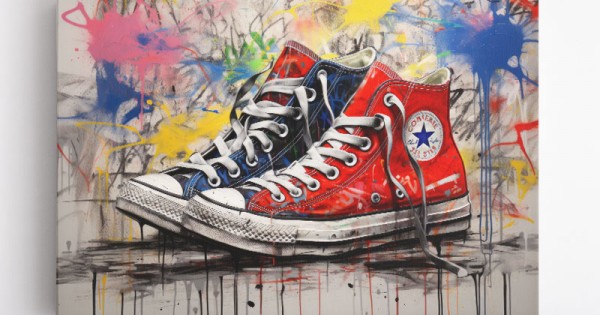Converse Classic s Graffiti Style Wall Art