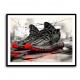 Yeezy Boost 350 Sneakers Graffiti Style 2 Wall Art