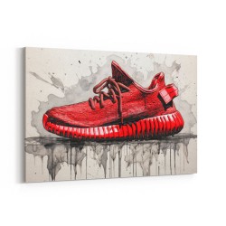 Yeezy Boost 350 Sneakers Graffiti Style 3 Wall Art