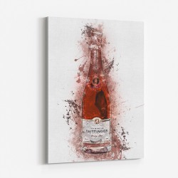 Tattinger Rose Champagne Abstract Splash