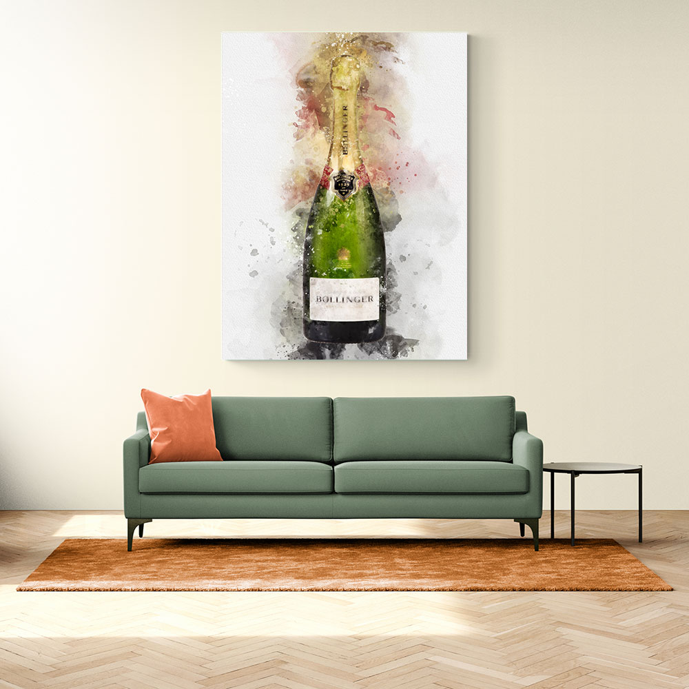 Bollinger Champagne Watercolor