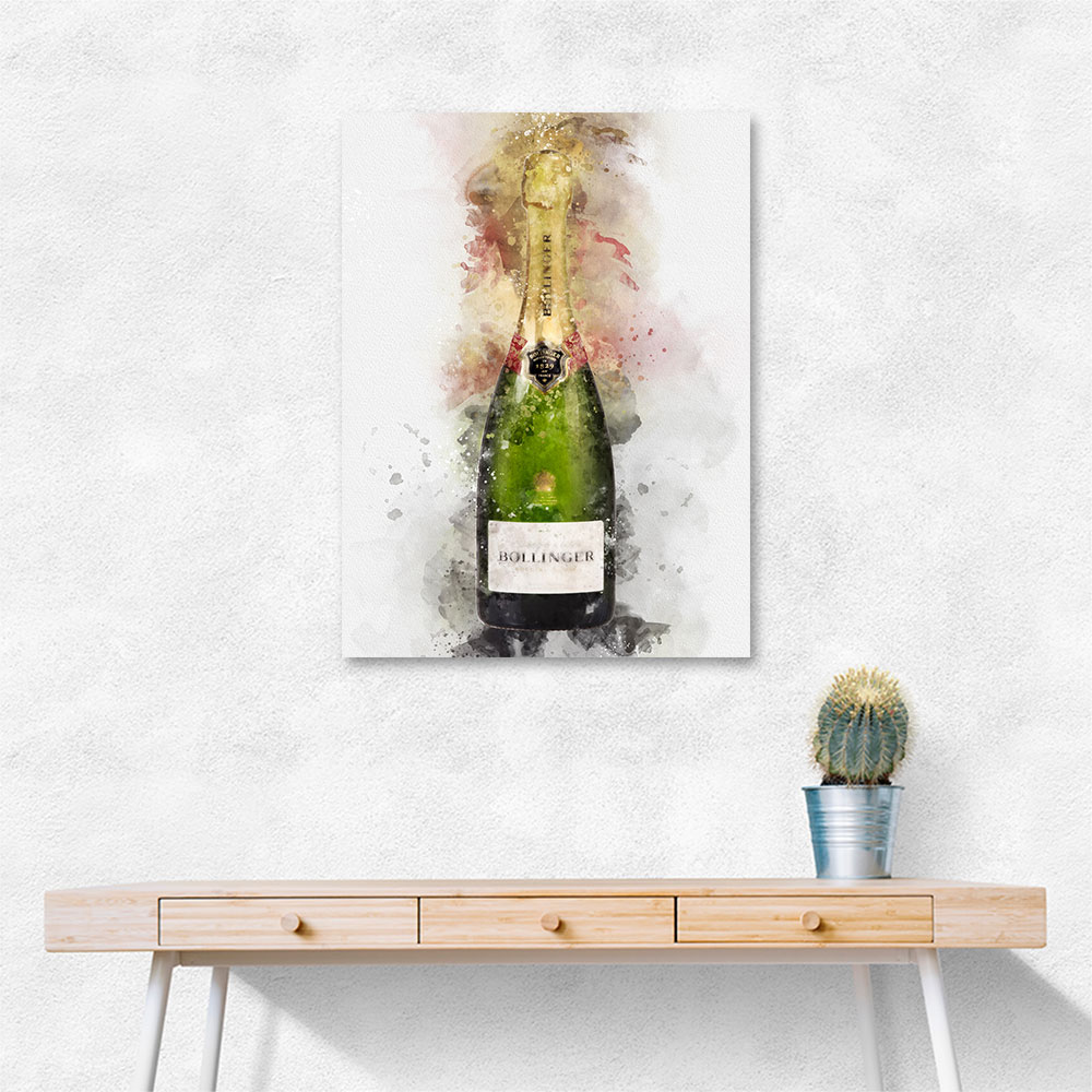 Bollinger Champagne Watercolor