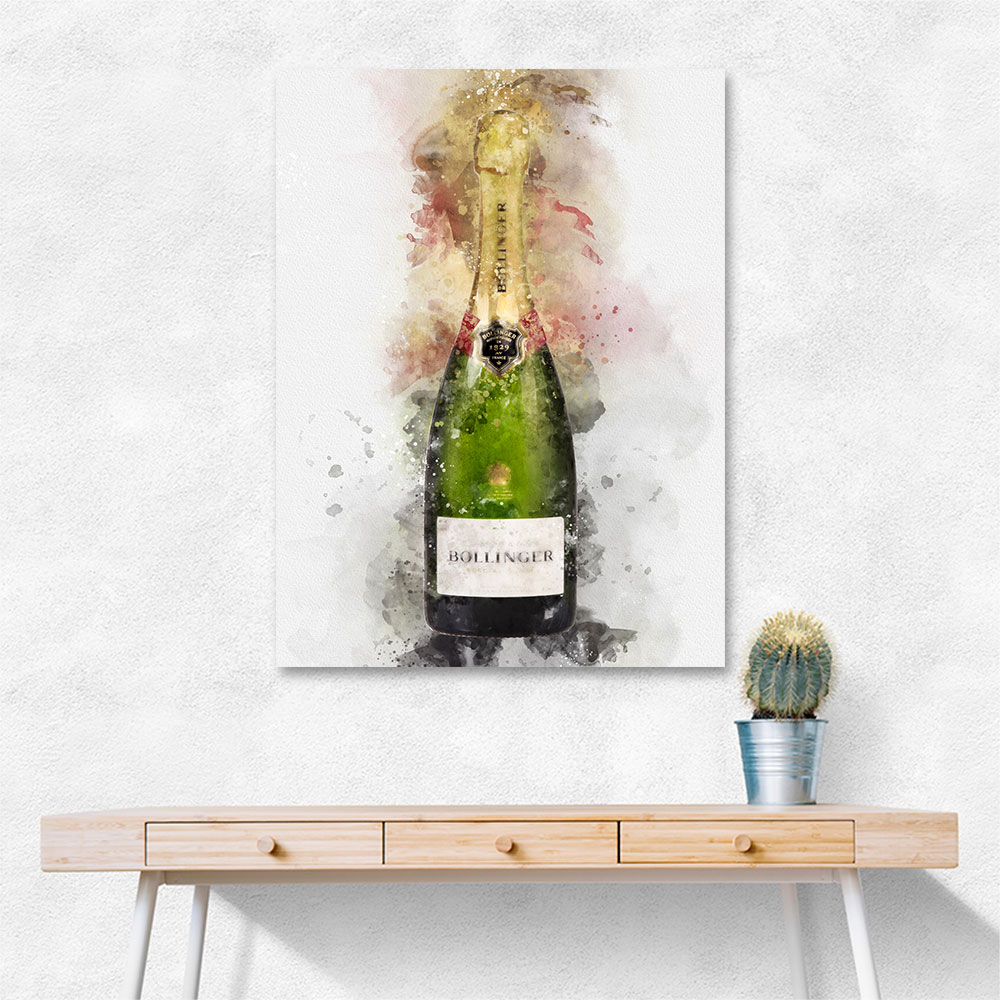 Bollinger Champagne Watercolor